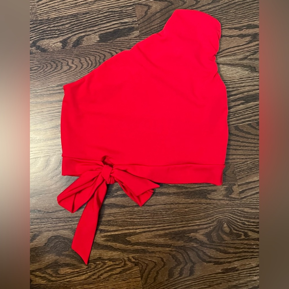 One Shoulder Crop Top
